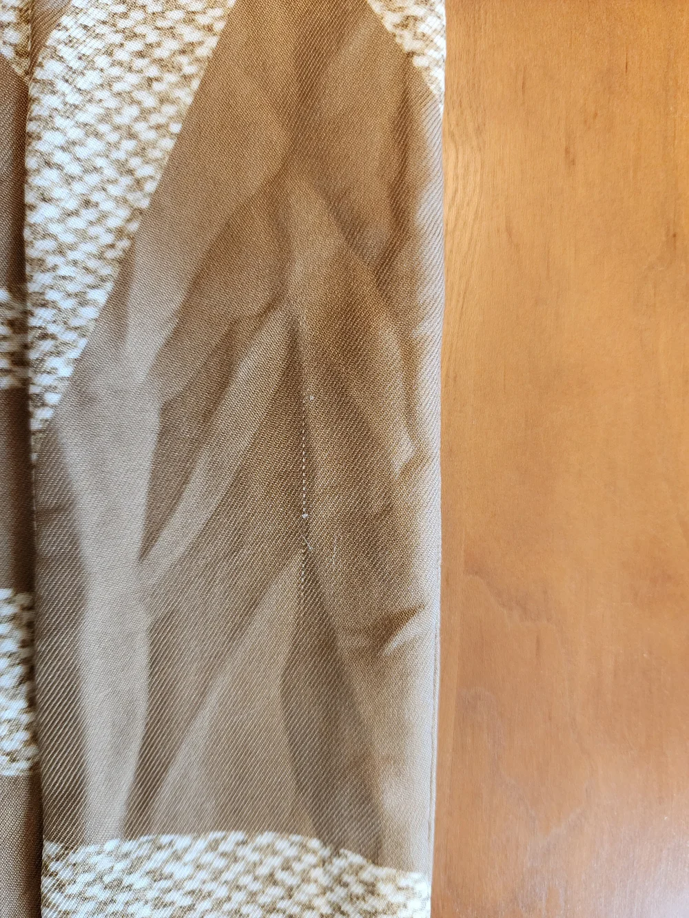 Ferragamo Beige Patterned Decorative Scarf